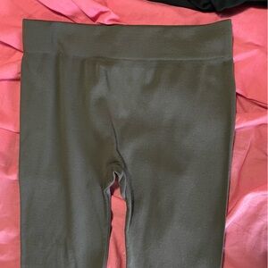 Charlotte Russe Fleece Lined Leggings Gray S/M